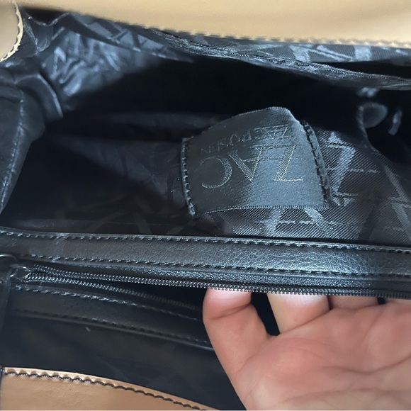 ZAC Zac Posen Earths Colorblock Leather Tote Camel - Picture 5 of 8